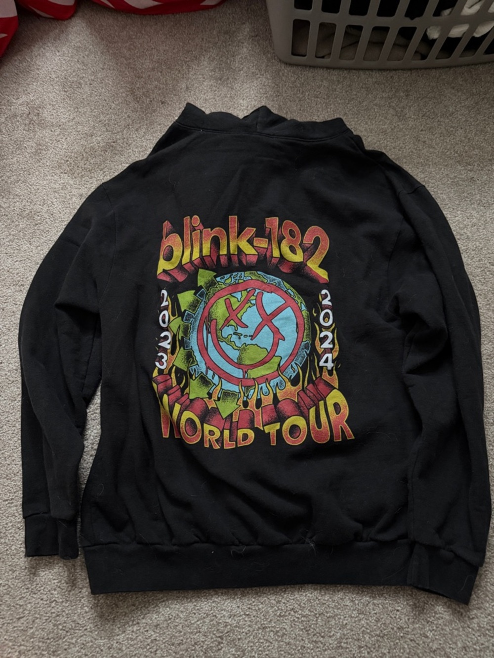 Blink-182 World Tour Black Graphic Sweatshirt